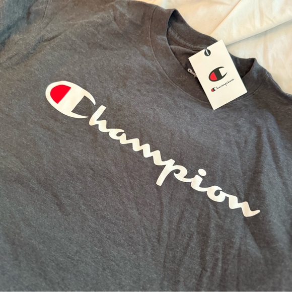 Men’s Champion Tee - Grey t-Shirt  Men’s LT - Brand New with Tags - Picture 2 of 3